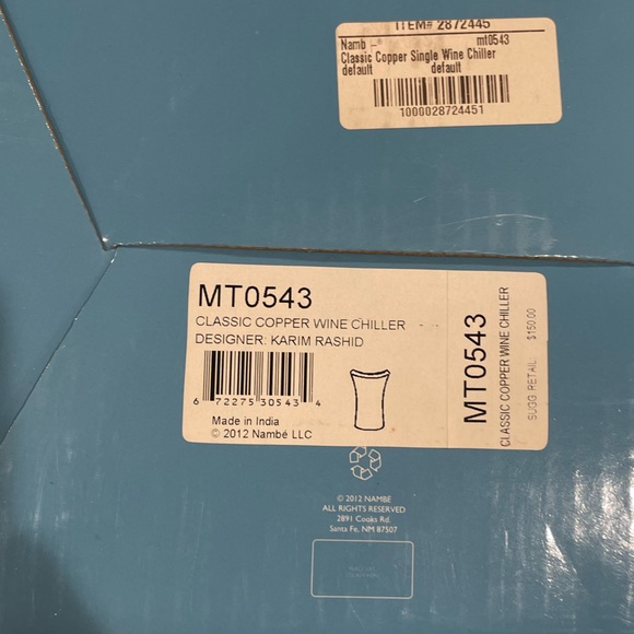 Nambe - Classic Copper Wine Chiller - Picture 3 of 6